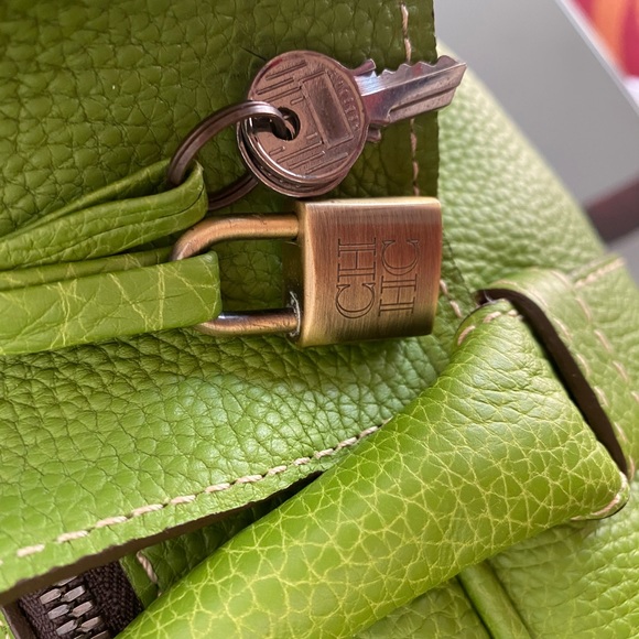 RARE Carolina Herrera weekender full grain leather - Picture 11 of 15